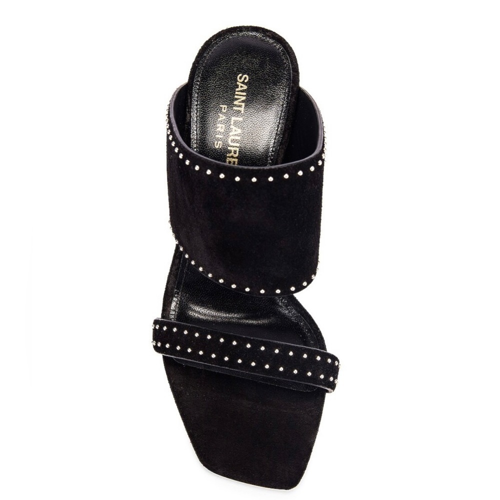 Saint Laurent Paris block sandal heels - Picture 2 of 8